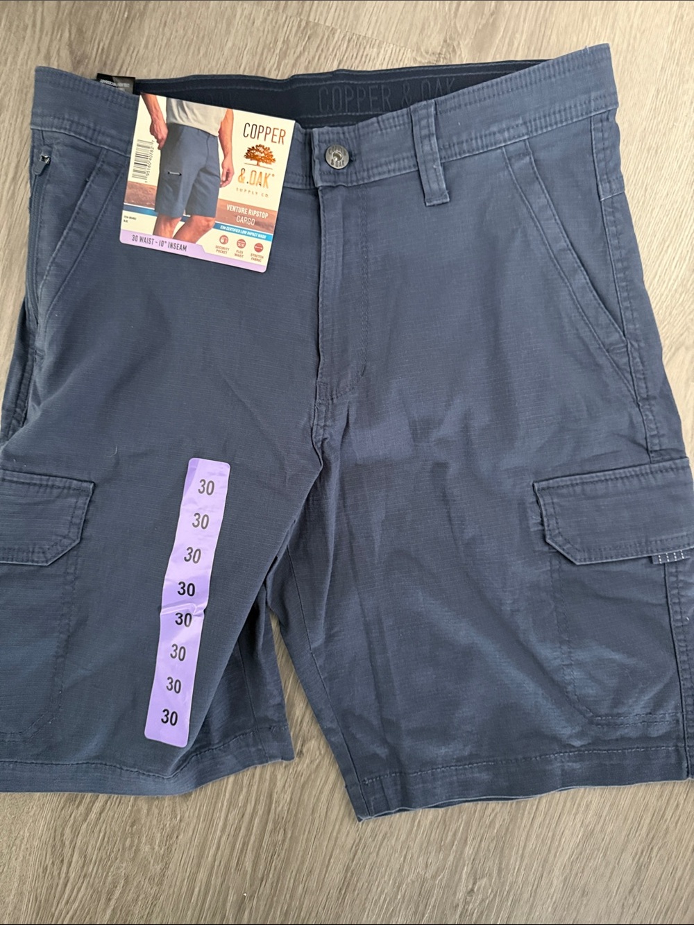 Copper & Oak Men's Cargo Shorts - Classic Fit